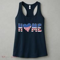 Home Heart American Flag Women's Tank Top thumb 3