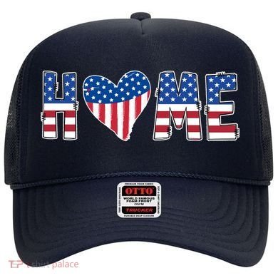 Home Heart American Flag Hat
