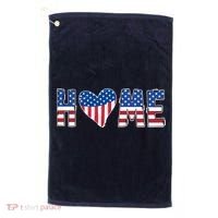 Home Heart American Flag Golf Towel thumb 0
