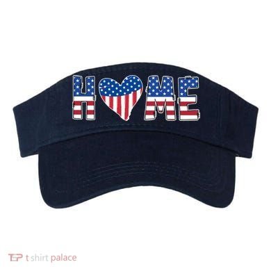 Home Heart American Flag Visor