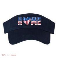 Home Heart American Flag Visor thumb 0