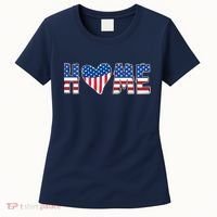 Home Heart American Flag Women's T-Shirt thumb 0