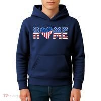 Home Heart American Flag Kids Hoodie thumb 4