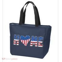 Home Heart American Flag Tote Bag thumb 3