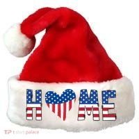 Home Heart American Flag Santa Hat thumb 0
