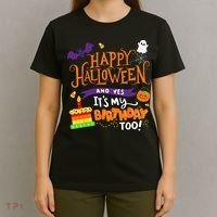 Happy Halloween And Yes Its My Birthday Halloween T-Shirt thumb 4