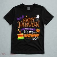 Happy Halloween And Yes Its My Birthday Halloween T-Shirt thumb 5