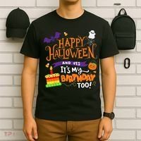Happy Halloween And Yes Its My Birthday Halloween T-Shirt thumb 6