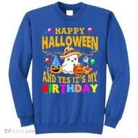 Happy Halloween And Yes It's My Birthday Halloween Party Sweatshirt thumb 0