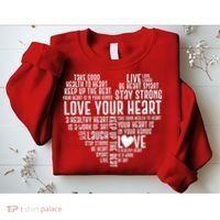 Heart Health Awareness Love Your Heart  Sweatshirt thumb 2