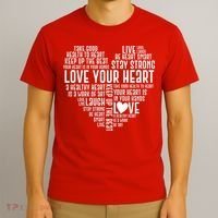 Heart Health Awareness Love Your Heart  T-Shirt thumb 3