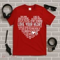 Heart Health Awareness Love Your Heart  T-Shirt thumb 5