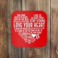 Heart Health Awareness Love Your Heart  Coaster thumb 0