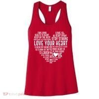 Heart Health Awareness Love Your Heart  Women's Tank Top thumb 0