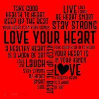 Heart Health Awareness Love Your Heart  Santa Hat thumb 1