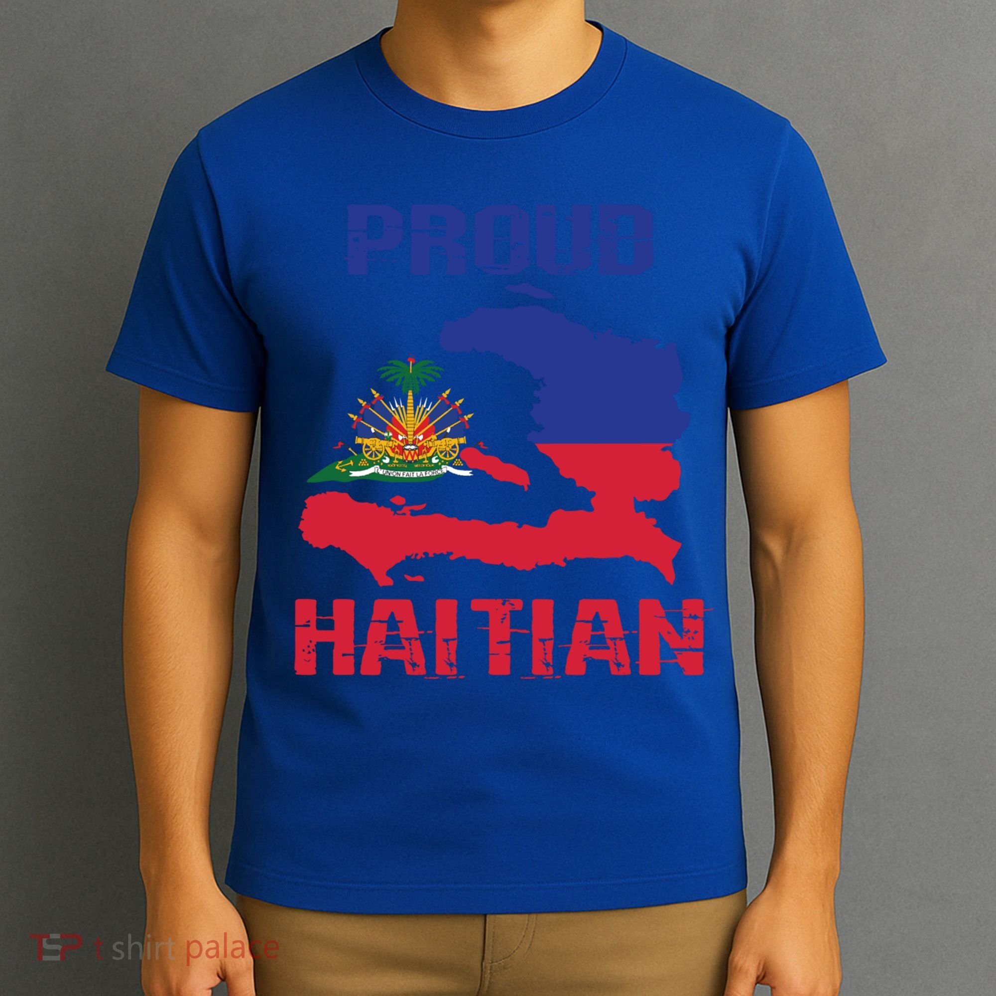 Haiti Haitian America Flag Love Proud Ayiti Country Melanin Great Gift T-Shirt