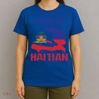 Haiti Haitian America Flag Love Proud Ayiti Country Melanin Great Gift T-Shirt thumb 4