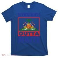 Haiti Haitian America Flag Love Straight Melanin Ayiti Proud Gift T-Shirt thumb 0