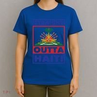 Haiti Haitian America Flag Love Straight Melanin Ayiti Proud Gift T-Shirt thumb 4