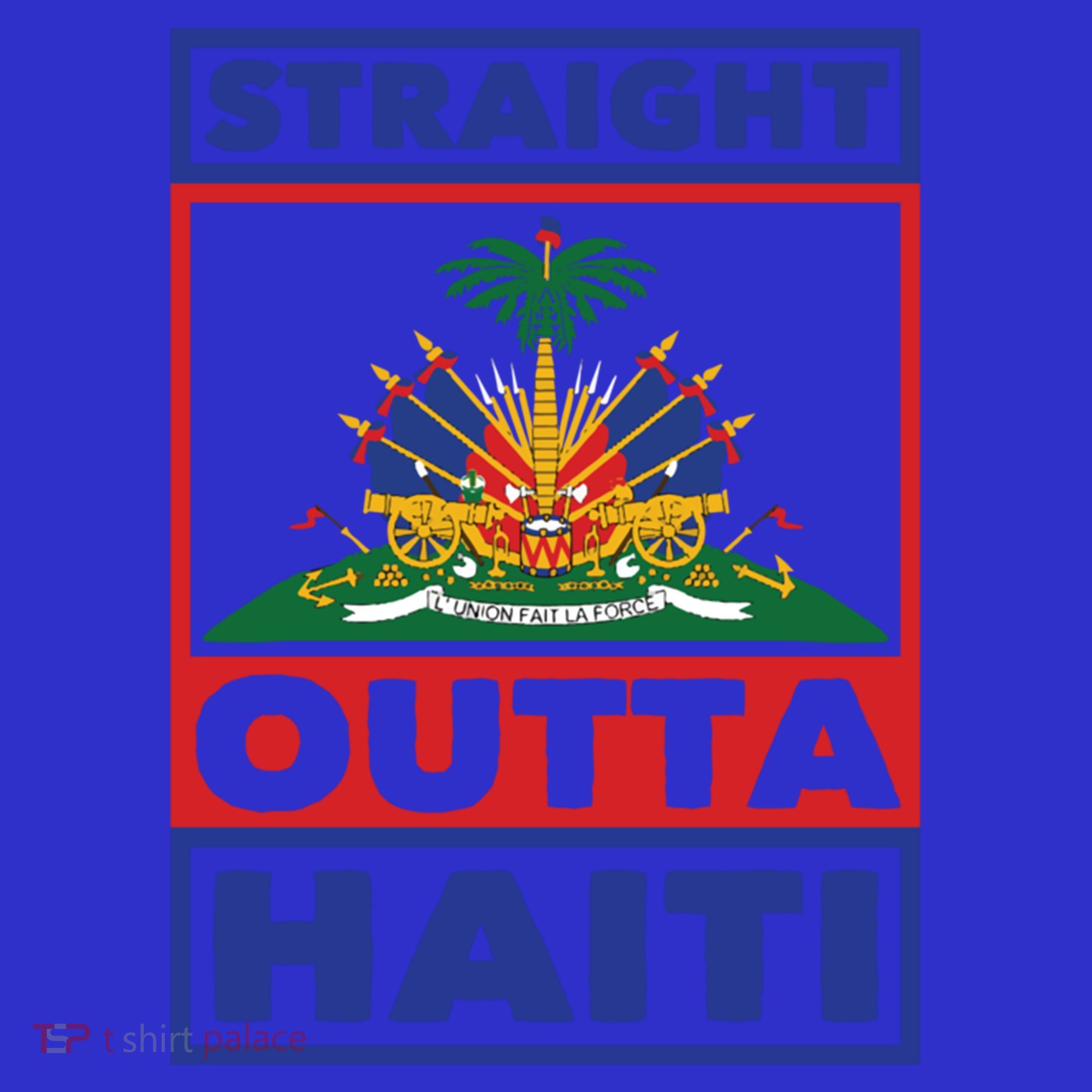 Haiti Haitian America Flag Love Straight Melanin Ayiti Proud Gift T-Shirt