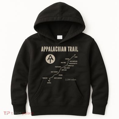 Hruh Hiker Appalachian Rail Hiking Kids Hoodie