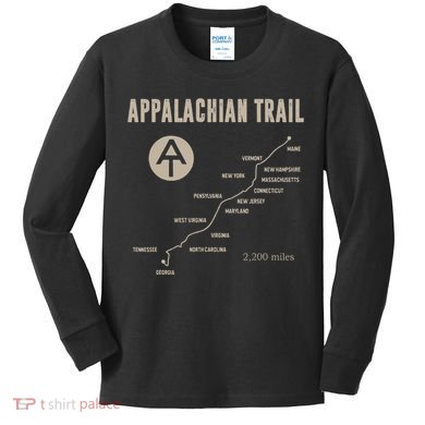 Hruh Hiker Appalachian Rail Hiking Kids Long Sleeve Shirt