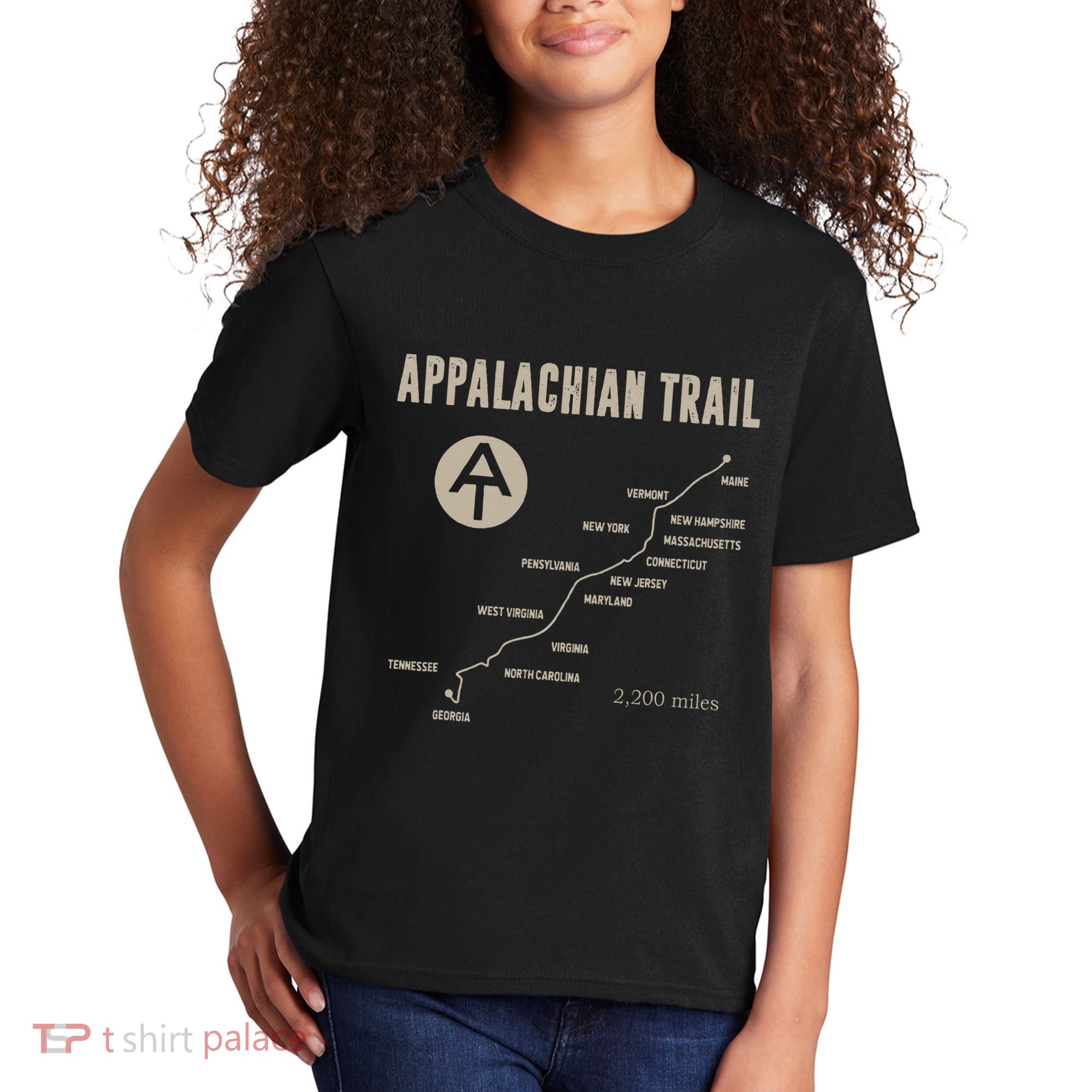 Hruh Hiker Appalachian Rail Hiking Kids T-Shirt