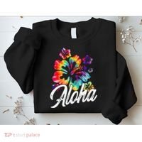 Hawaii Hawaiian Aloha Beaches Hibiscus Flowers Sweatshirt thumb 2