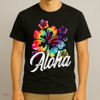Hawaii Hawaiian Aloha Beaches Hibiscus Flowers T-Shirt thumb 3