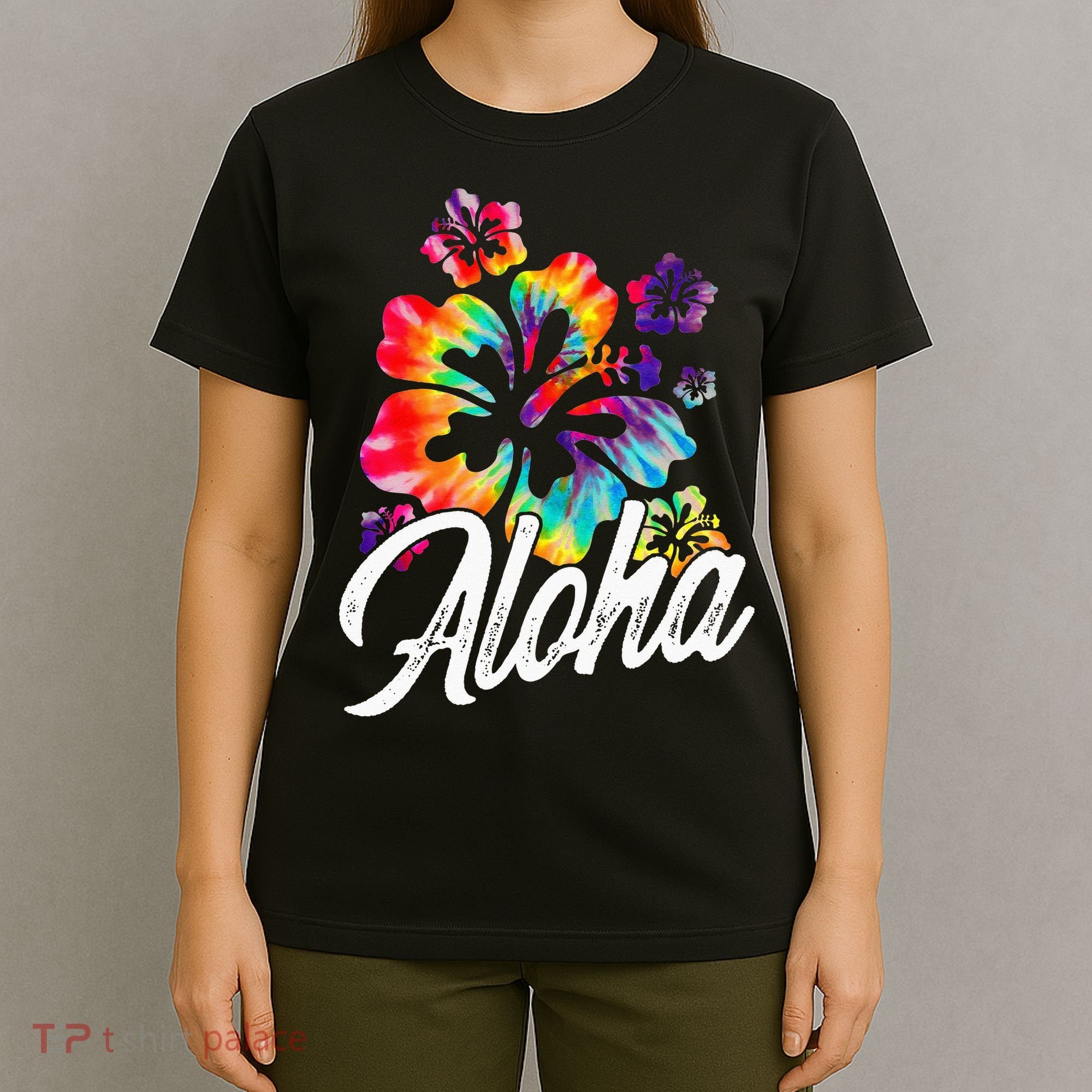 Hawaii Hawaiian Aloha Beaches Hibiscus Flowers T-Shirt