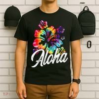 Hawaii Hawaiian Aloha Beaches Hibiscus Flowers T-Shirt thumb 6