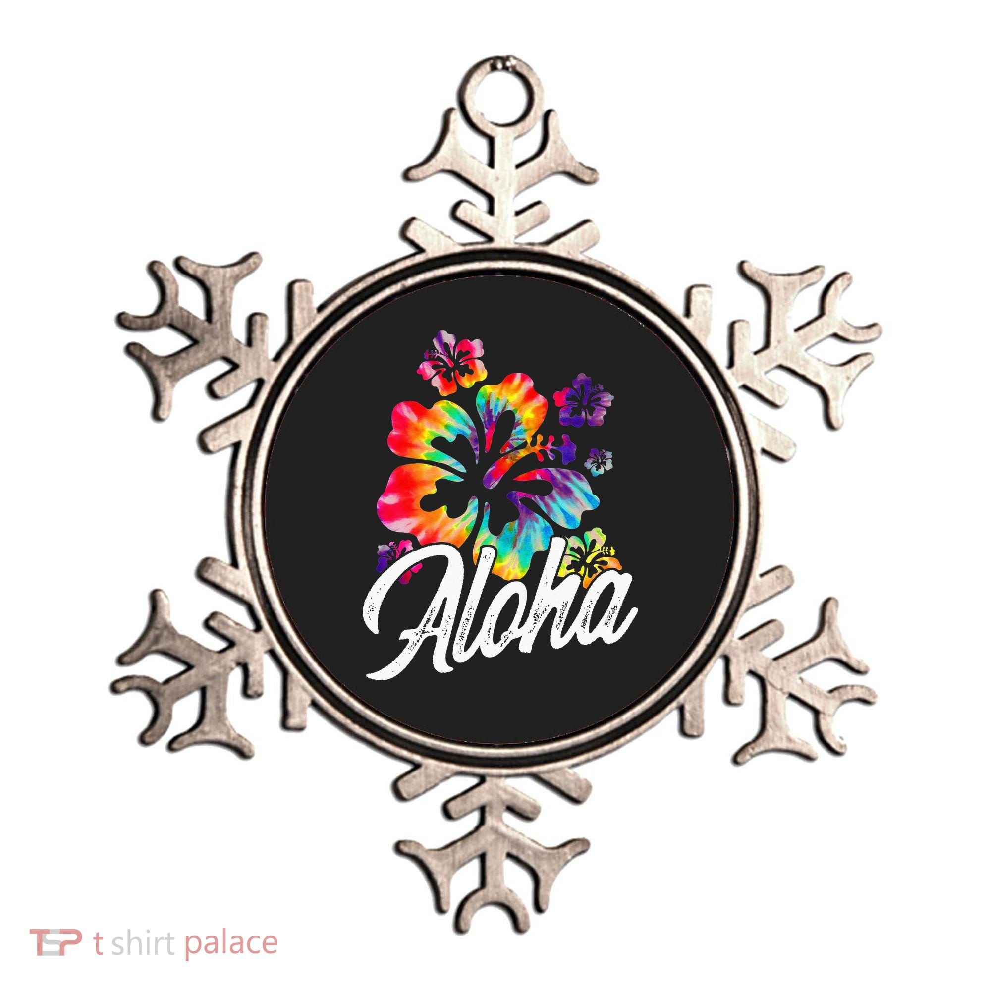 Hawaii Hawaiian Aloha Beaches Hibiscus Flowers Ornament