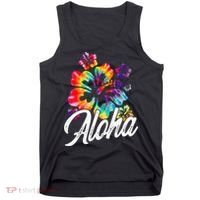 Hawaii Hawaiian Aloha Beaches Hibiscus Flowers Tank Top thumb 0