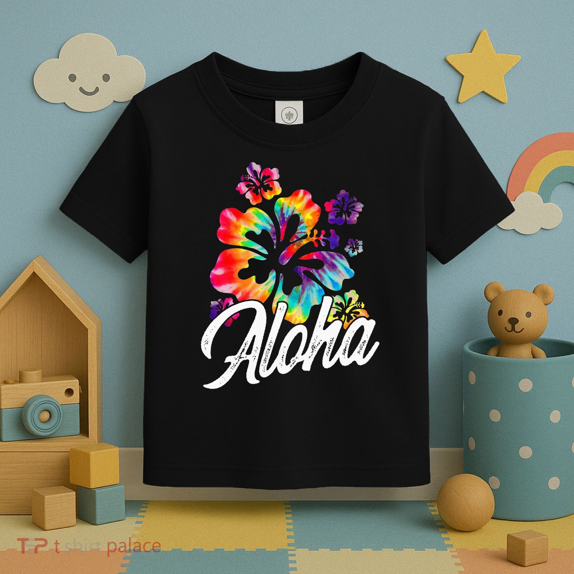 Hawaii Hawaiian Aloha Beaches Hibiscus Flowers Toddler T-Shirt