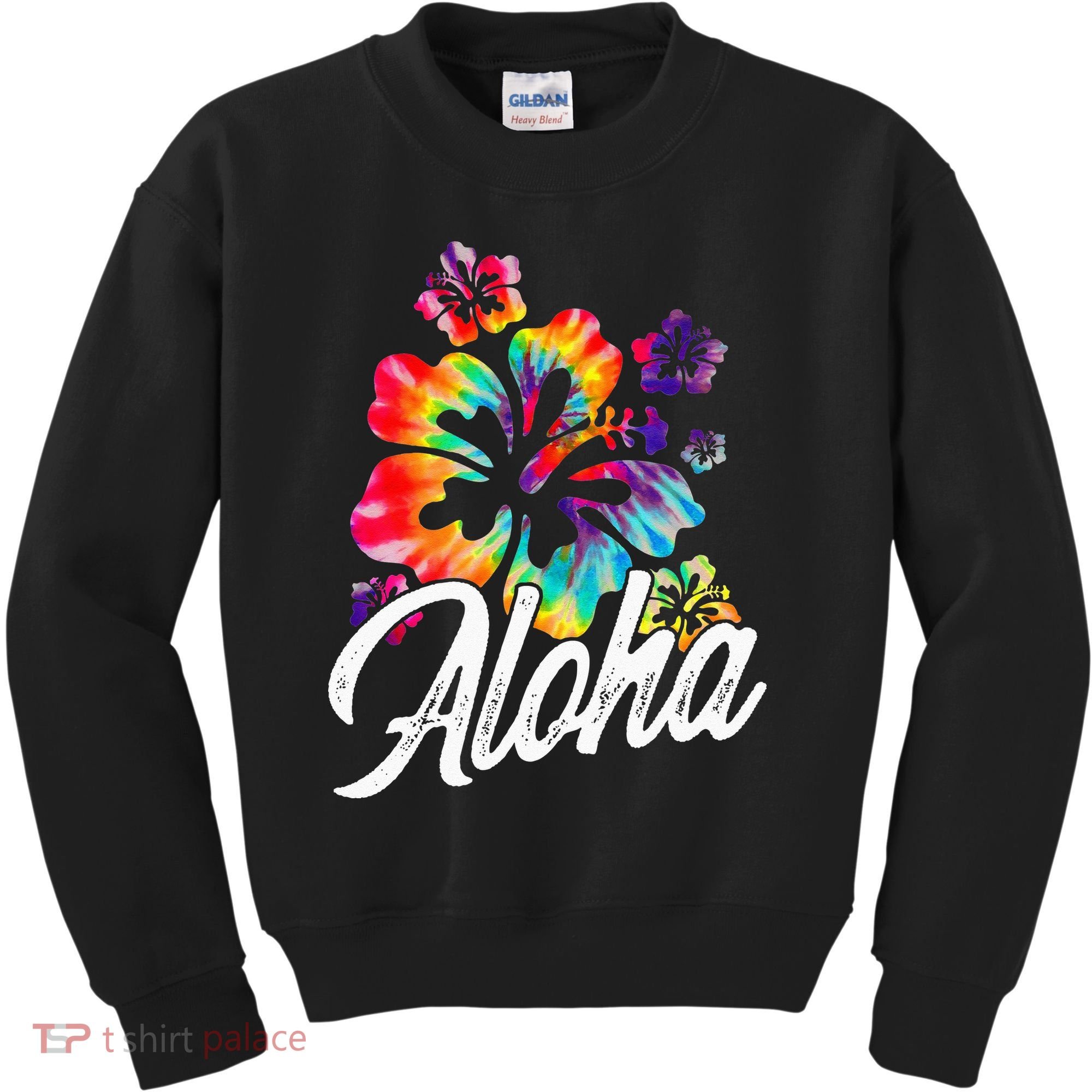 Hawaii Hawaiian Aloha Beaches Hibiscus Flowers Kids Sweatshirt