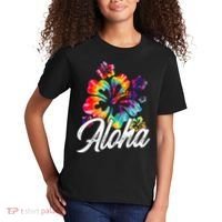 Hawaii Hawaiian Aloha Beaches Hibiscus Flowers Kids T-Shirt thumb 2