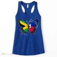Haiti Haitian America Jamaica Caribbean Combo Butterfly Dna Gift Women's Tank Top thumb 0