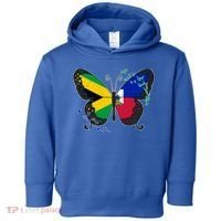 Haiti Haitian America Jamaica Caribbean Combo Butterfly Dna Gift Toddler Hoodie thumb 0