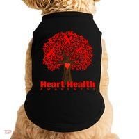 Heart Health Awareness Red Ribbon Heart Tree Doggie Tank thumb 0