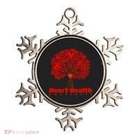 Heart Health Awareness Red Ribbon Heart Tree Ornament thumb 0