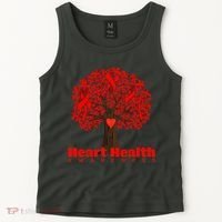 Heart Health Awareness Red Ribbon Heart Tree Tank Top thumb 2