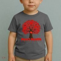 Heart Health Awareness Red Ribbon Heart Tree Toddler T-Shirt thumb 2