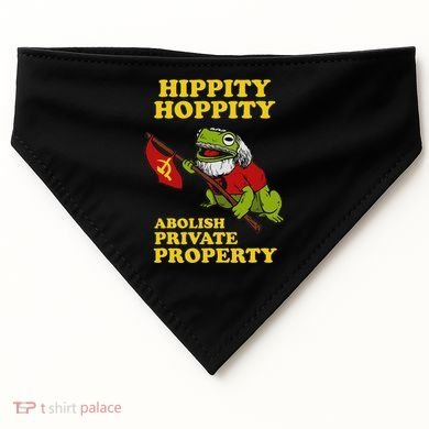 Hippity Hoppity Abolish Private Property Frog Meme USA-Made Doggie Bandana