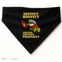 Hippity Hoppity Abolish Private Property Frog Meme USA-Made Doggie Bandana thumb 0