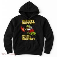 Hippity Hoppity Abolish Private Property Frog Meme Hoodie thumb 0
