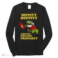 Hippity Hoppity Abolish Private Property Frog Meme Long Sleeve Shirt thumb 0