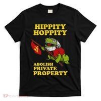 Hippity Hoppity Abolish Private Property Frog Meme T-Shirt thumb 0