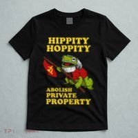Hippity Hoppity Abolish Private Property Frog Meme T-Shirt thumb 5