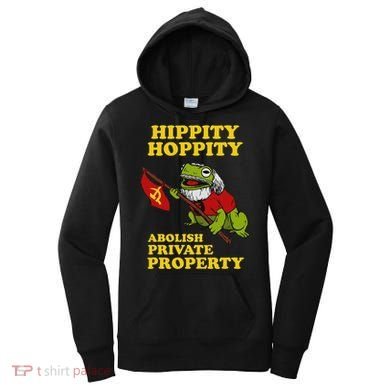 Hippity Hoppity Abolish Private Property Frog Meme Women's Hoodie