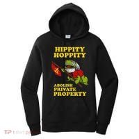 Hippity Hoppity Abolish Private Property Frog Meme Women's Hoodie thumb 0